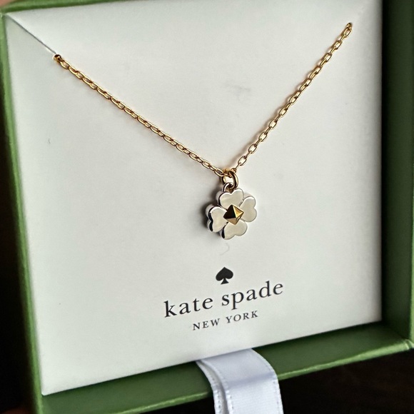 Kate Spade Necklace,Kate Spade Gold and Silver Floral Necklace - Picture 7 of 8